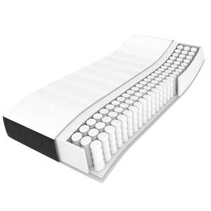 Στρώμα με Pocket Springs Μεσαίας Σκληρότητας Μαύρο 90x190x20 εκ. Βελούδινο - Pakobazaar