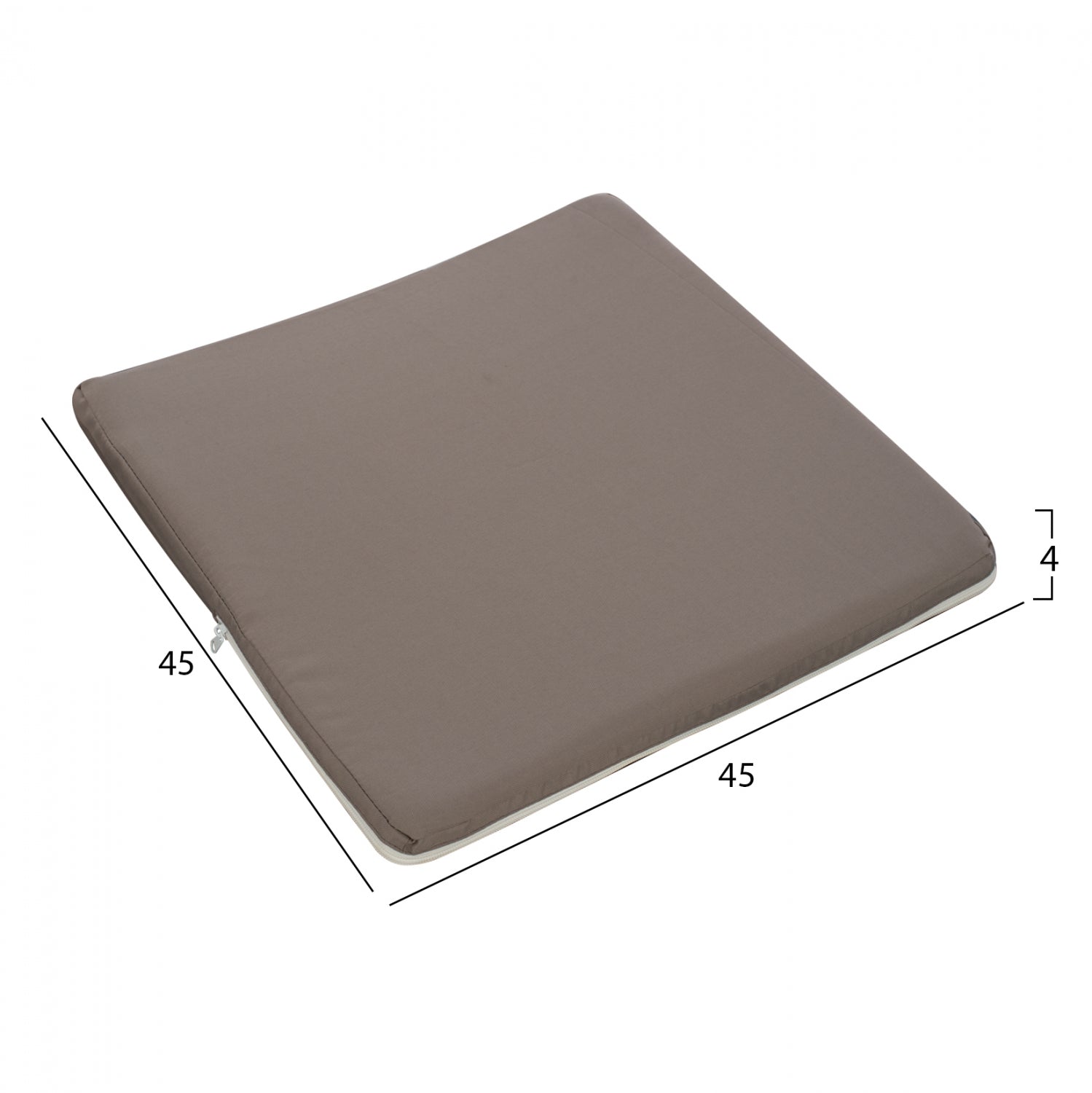 ΜΑΞΙΛΑΡΙ ΚΑΡΕΚΛΑΣ POLYESTER CHIOS ΓΚΡΙ HM11240.10P 45X45X4κ. - Pakobazaar