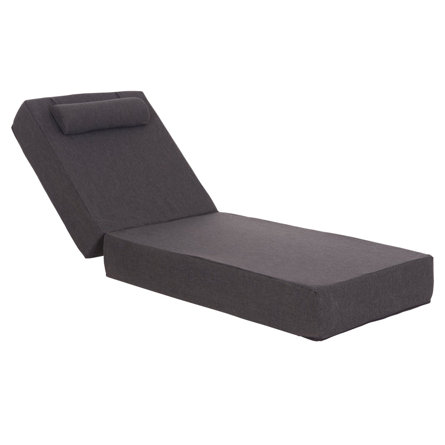 ΜΑΞΙΛΑΡΙ ΞΑΠΛΩΣΤΡΑΣ KIHEI HM21094.03 OLEFIN ΣΚΟΥΡΟ ΓΚΡΙ ΜΕ FOAM 198x70x20Υεκ - Pakobazaar