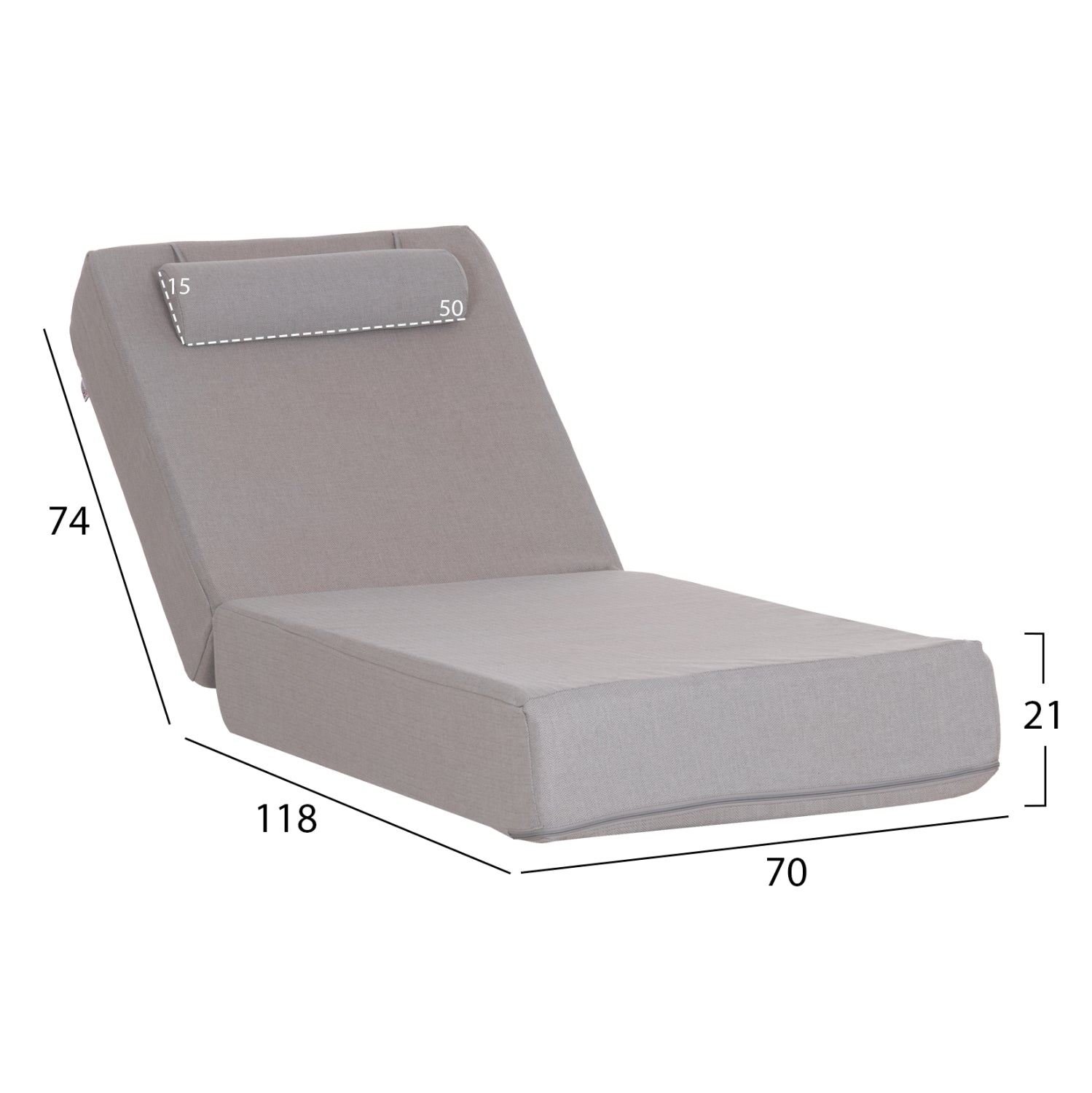 ΜΑΞΙΛΑΡΙ ΞΑΠΛΩΣΤΡΑΣ KIHEI HM21124 OLEFIN ΨΑΡΟΚΚΟΚΑΛΟ ΜΕ FOAM 195x70x21Υεκ - Pakobazaar