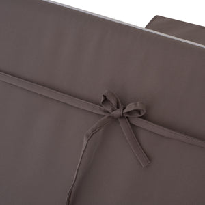 ΜΑΞΙΛΑΡΙ ΞΑΠΛΩΣΤΡΑΣ POLYESTER SIFNOS ΓΚΡΙ HM11235.10P 190x70x11 εκ. - Pakobazaar