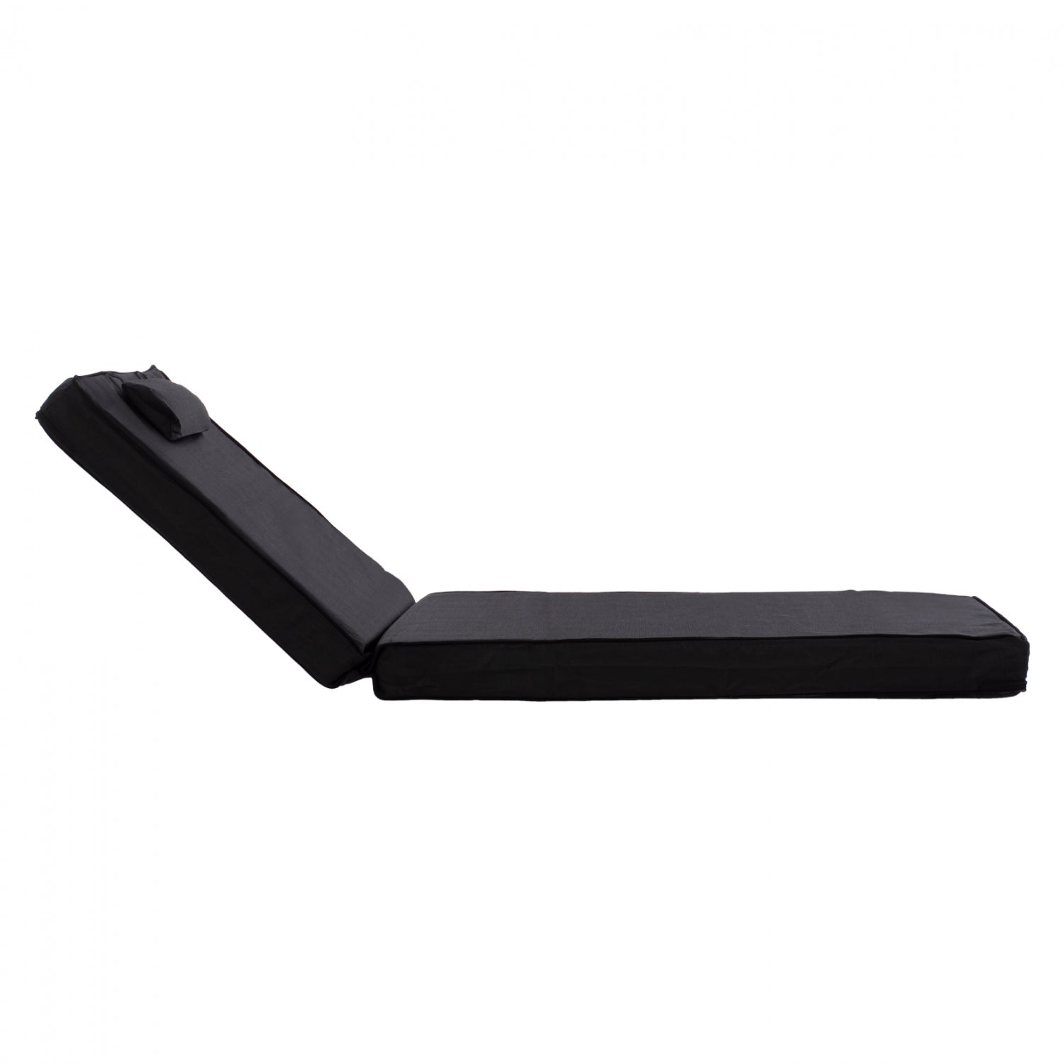 ΜΑΞΙΛΑΡΙ ΞΑΠΛΩΣΤΡΑΣ TEXTILENE 600gr/m2 2X1 SIFNOΜΑΥΡΟ HM11237.05T 194x70x11 εκ. - Pakobazaar