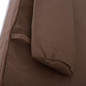 ΜΑΞΙΛΑΡΙ ΞΑΠΛΩΣΤΡΑΣ TEXTILENE 600gr/m2 2X1 SIFNOS ΜΟΚΑ HM11237.04T 194x70x11εκ. - Pakobazaar