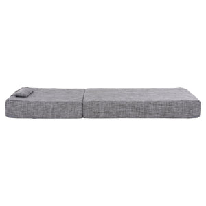 ΜΑΞΙΛΑΡΙ ΞΑΠΛΩΣΤΡΑΣ TEXTILENE SIFNOS ΓΚΡΙ HM11761.10 200(120+80)x70x20Yεκ. - Pakobazaar