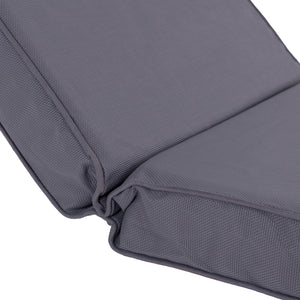 ΜΑΞΙΛΑΡΙ ΞΑΠΛΩΣΤΡΑΣ TEXTILENE 600gr/m2 SIFNOS ΓΚΡΙ HM11237.30T 194x70x11Yεκ. - Pakobazaar