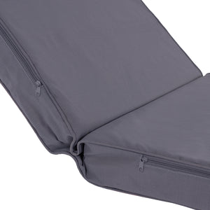 ΜΑΞΙΛΑΡΙ ΞΑΠΛΩΣΤΡΑΣ TEXTILENE 600gr/m2 SIFNOS ΓΚΡΙ HM11237.30T 194x70x11Yεκ. - Pakobazaar