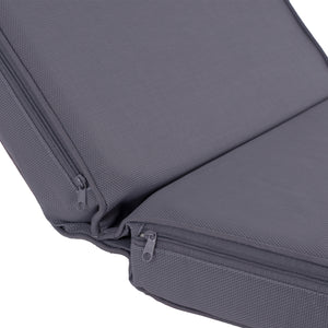 ΜΑΞΙΛΑΡΙ ΞΑΠΛΩΣΤΡΑΣ TEXTILENE 600gr SIFNOS ΓΚΡΙ HM11236.30T 196(117+1+78)x58x9εκ. - Pakobazaar