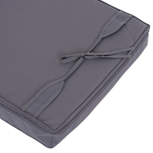 ΜΑΞΙΛΑΡΙ ΞΑΠΛΩΣΤΡΑΣ TEXTILENE 600gr/m2 SIFNOS ΓΚΡΙ HM11237.30T 194x70x11Yεκ. - Pakobazaar