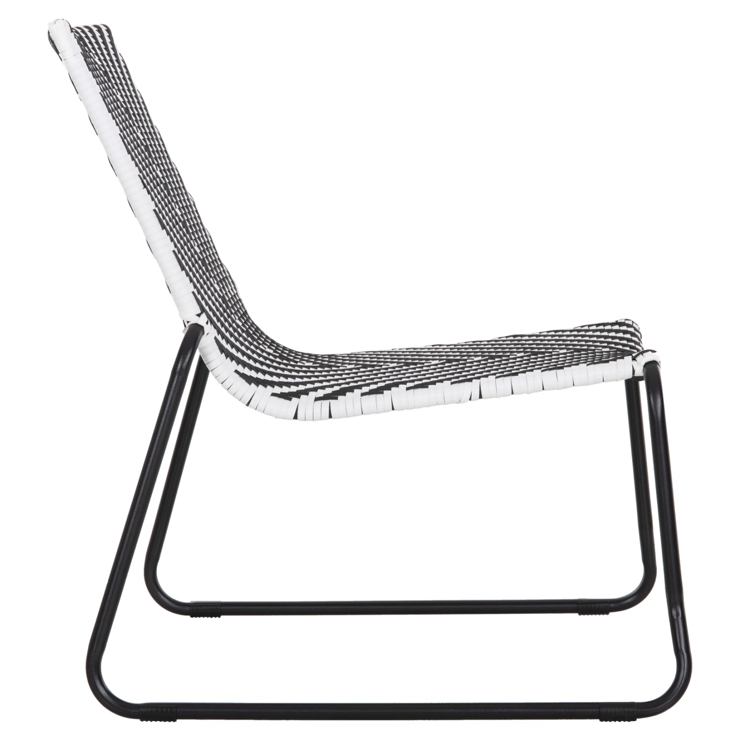 ΜΕΤΑΛΛΙΚΗ ΚΑΡΕΚΛΑ PONY HM6082 ΜΑΥΡΟ & ΑΣΠΡΟ ΣΥΝΘ.RATTAN 66x68x75Υεκ. - Pakobazaar