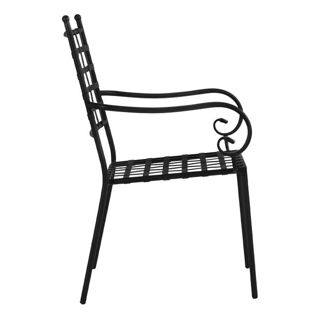 ΜΕΤΑΛΛΙΚΗ ΠΟΛΥΘΡΟΝΑ KENNEDY HM5171.11 ΣΕ ΜΑΥΡΗ ΑΠΟΧΡΩΣΗ 57x60x92Y - Pakobazaar