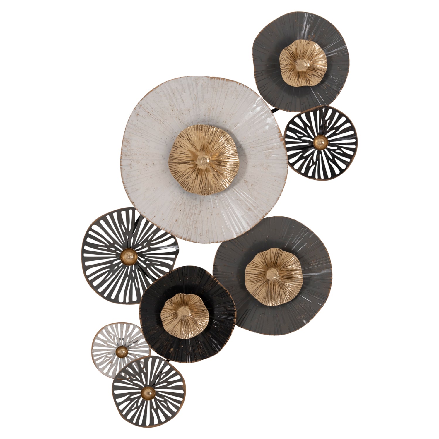 ΜΕΤΑΛΛΙΚΟ ΔΙΑΚΟΣΜΗΤΙΚΟ ΤΟΙΧΟΥ HM7170 ΓΚΡΙ ΕΚΡΟΥ ΧΡΥΣΟ 88x7x51Y εκ. - Pakobazaar