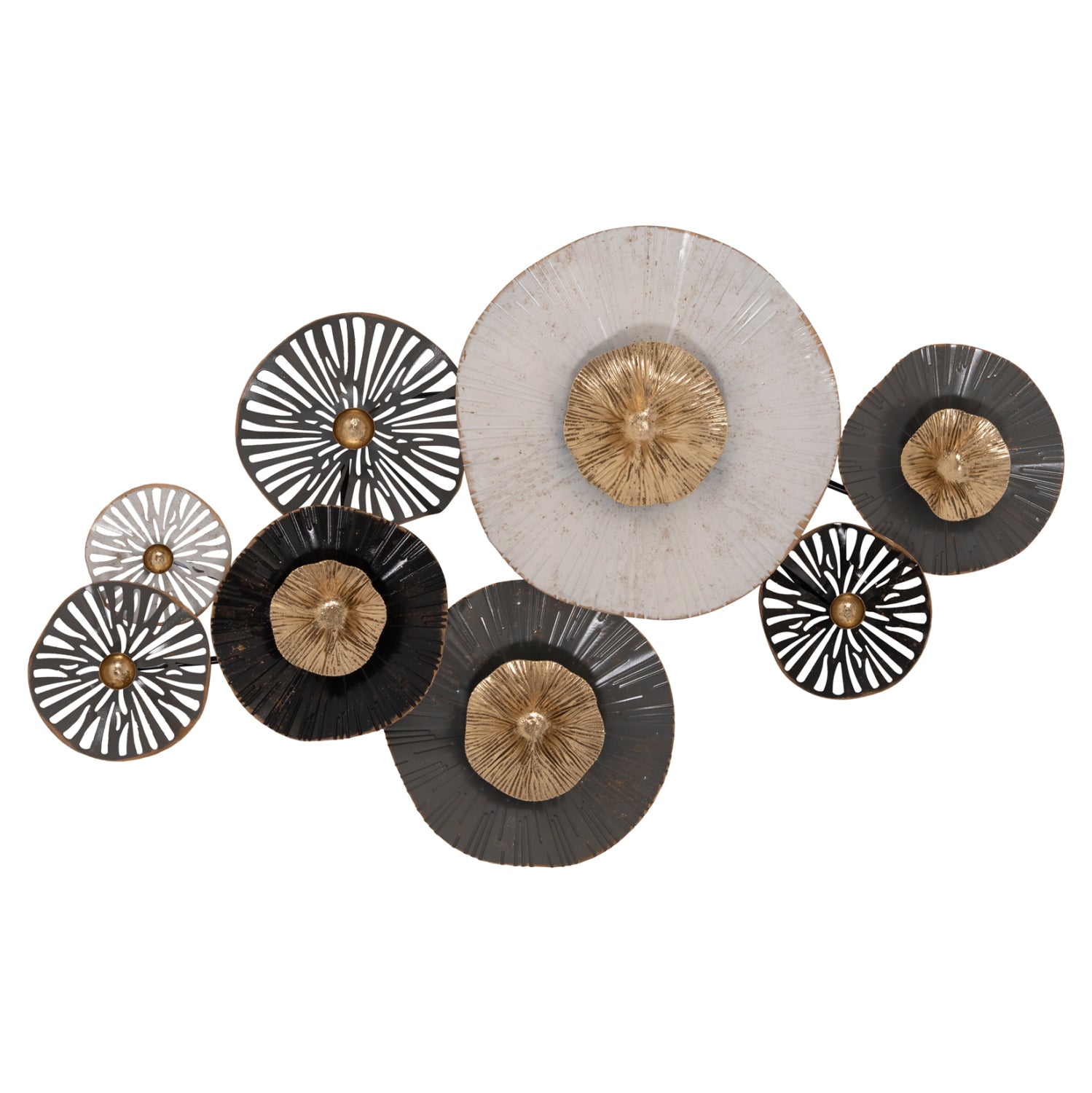 ΜΕΤΑΛΛΙΚΟ ΔΙΑΚΟΣΜΗΤΙΚΟ ΤΟΙΧΟΥ HM7170 ΓΚΡΙ ΕΚΡΟΥ ΧΡΥΣΟ 88x7x51Y εκ. - Pakobazaar