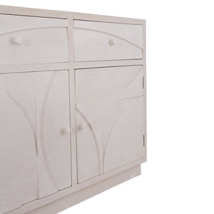 ΜΠΟΥΦΕΣ ΣΕΙΡΑ SANTORINI HM18046 MDF ΣΕ ΥΠΟΛΕΥΚΟ ΧΡΩΜΑ-2 ΣΥΡΤΑΡΙΑ & 2 ΠΟΡΤΕΣ 107x38x82,5Υεκ. - Pakobazaar