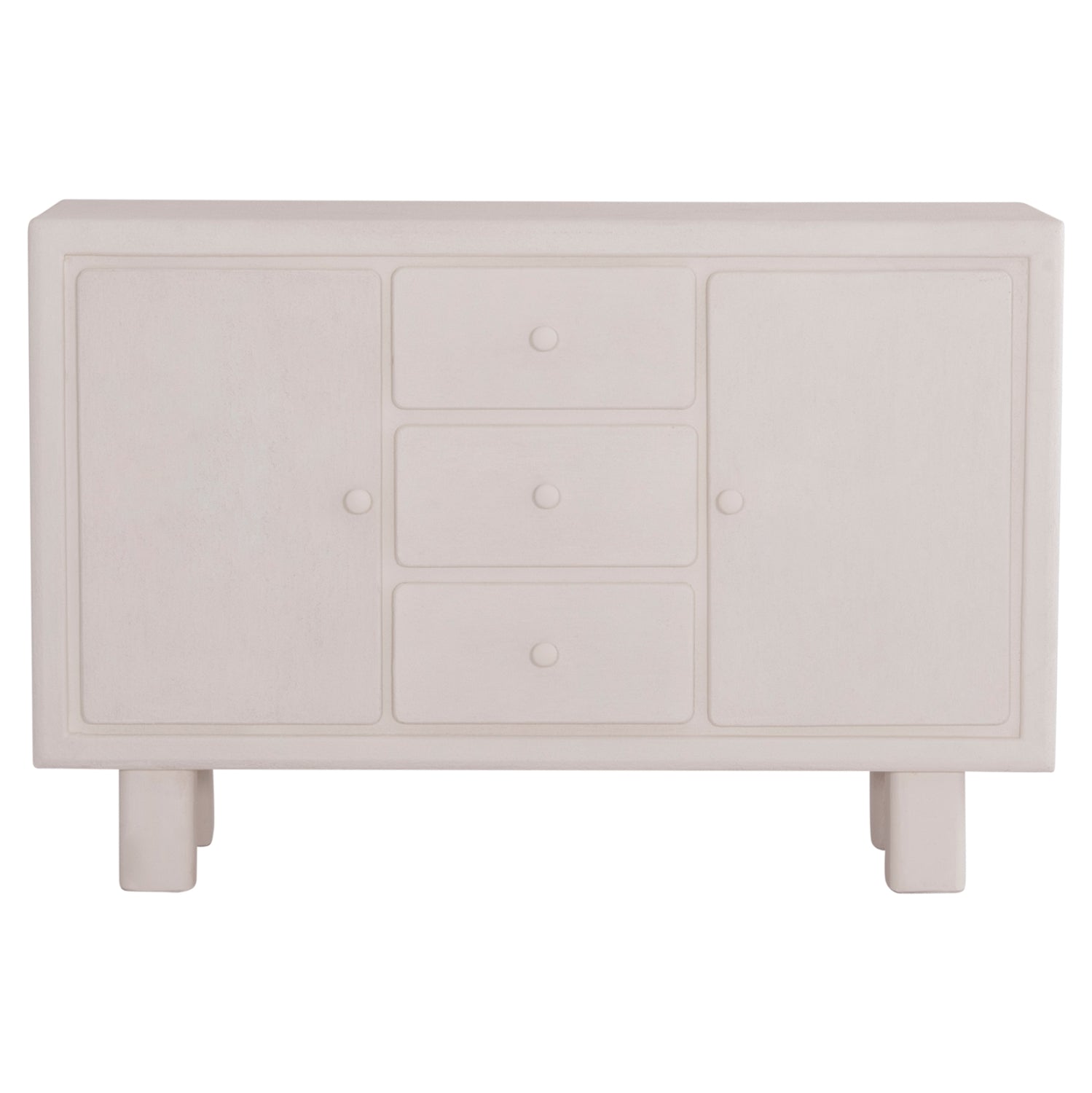 ΜΠΟΥΦΕΣ ΣΕΙΡΑ SANTORINI HM18048 MDF ΣΕ ΥΠΟΛΕΥΚΟ ΧΡΩΜΑ-3 ΣΥΡΤΑΡΙΑ & 2 ΠΟΡΤΕΣ 120x38x80Υεκ. - Pakobazaar