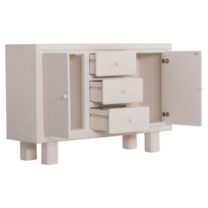 ΜΠΟΥΦΕΣ ΣΕΙΡΑ SANTORINI HM18048 MDF ΣΕ ΥΠΟΛΕΥΚΟ ΧΡΩΜΑ-3 ΣΥΡΤΑΡΙΑ & 2 ΠΟΡΤΕΣ 120x38x80Υεκ. - Pakobazaar