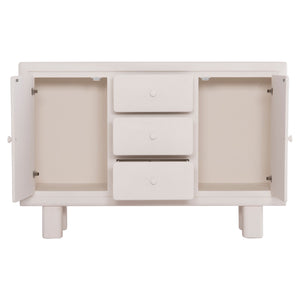 ΜΠΟΥΦΕΣ ΣΕΙΡΑ SANTORINI HM18048 MDF ΣΕ ΥΠΟΛΕΥΚΟ ΧΡΩΜΑ-3 ΣΥΡΤΑΡΙΑ & 2 ΠΟΡΤΕΣ 120x38x80Υεκ. - Pakobazaar