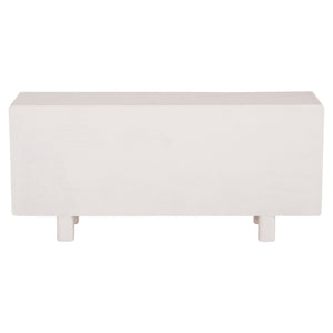 ΜΠΟΥΦΕΣ ΣΕΙΡΑ SANTORINI HM18068 MDF ΣΕ ΥΠΟΛΕΥΚΟ ΧΡΩΜΑ-3 ΠΟΡΤΕΣ 140x38x64Υεκ. - Pakobazaar