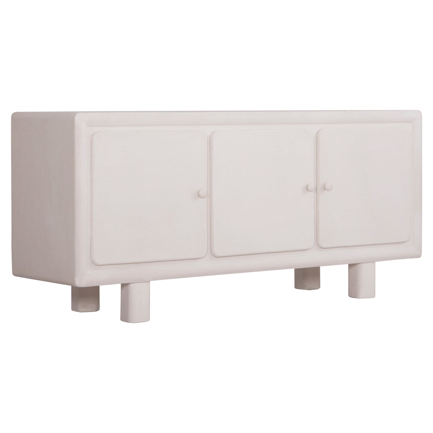 ΜΠΟΥΦΕΣ ΣΕΙΡΑ SANTORINI HM18068 MDF ΣΕ ΥΠΟΛΕΥΚΟ ΧΡΩΜΑ-3 ΠΟΡΤΕΣ 140x38x64Υεκ. - Pakobazaar