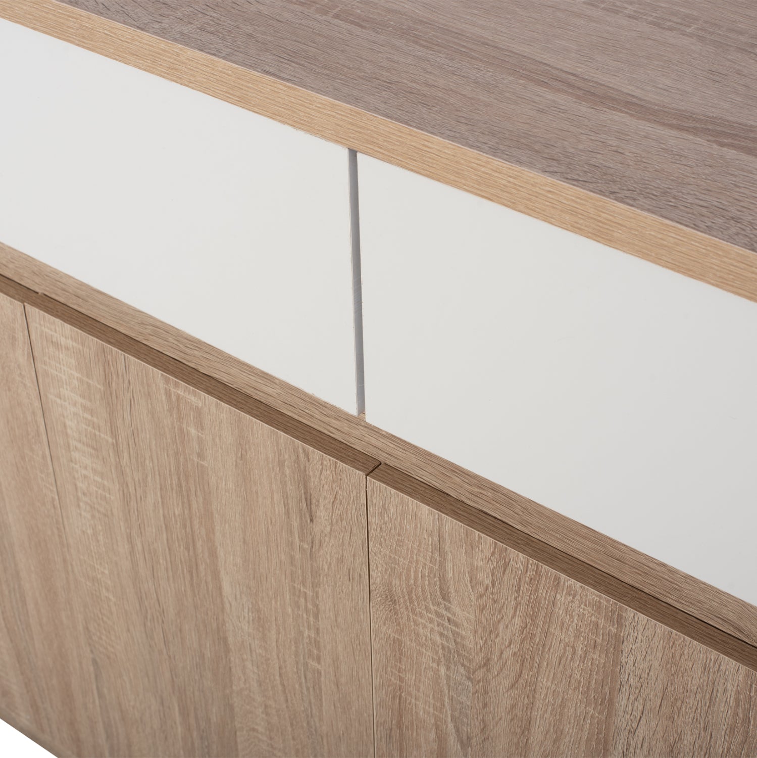 ΜΠΟΥΦΕΣ JOLENE HM2234.02 2 ΣΥΡΤΑΡΙΑ & 4 ΠΟΡΤΕΣ SONAMA 120X40X80εκ. - Pakobazaar