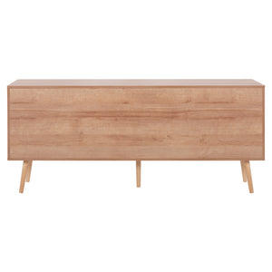 ΜΠΟΥΦΕΣ COLM HM9440.11 ΜΕΛΑΜΙΝΗΣ & ΣΥΝΘΕΤΙΚΟ RATTAN ΣΤΙΣ 4 ΠΟΡΤΕΣ 160x39,5x71Yεκ. - Pakobazaar