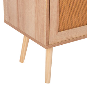 ΜΠΟΥΦΕΣ COLM HM9440.11 ΜΕΛΑΜΙΝΗΣ & ΣΥΝΘΕΤΙΚΟ RATTAN ΣΤΙΣ 4 ΠΟΡΤΕΣ 160x39,5x71Yεκ. - Pakobazaar