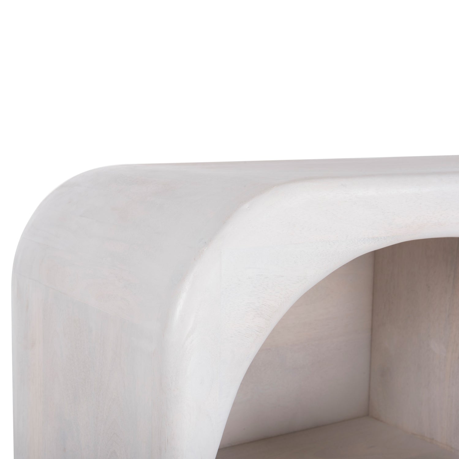 ΜΠΟΥΦΕΣ HANDYR HM9705 ΜΑΣΙΦ ΞΥΛΟ MANGO ΣΕ ΛΕΥΚΟ ΧΡΩΜΑ 165x35x75Yεκ. - Pakobazaar