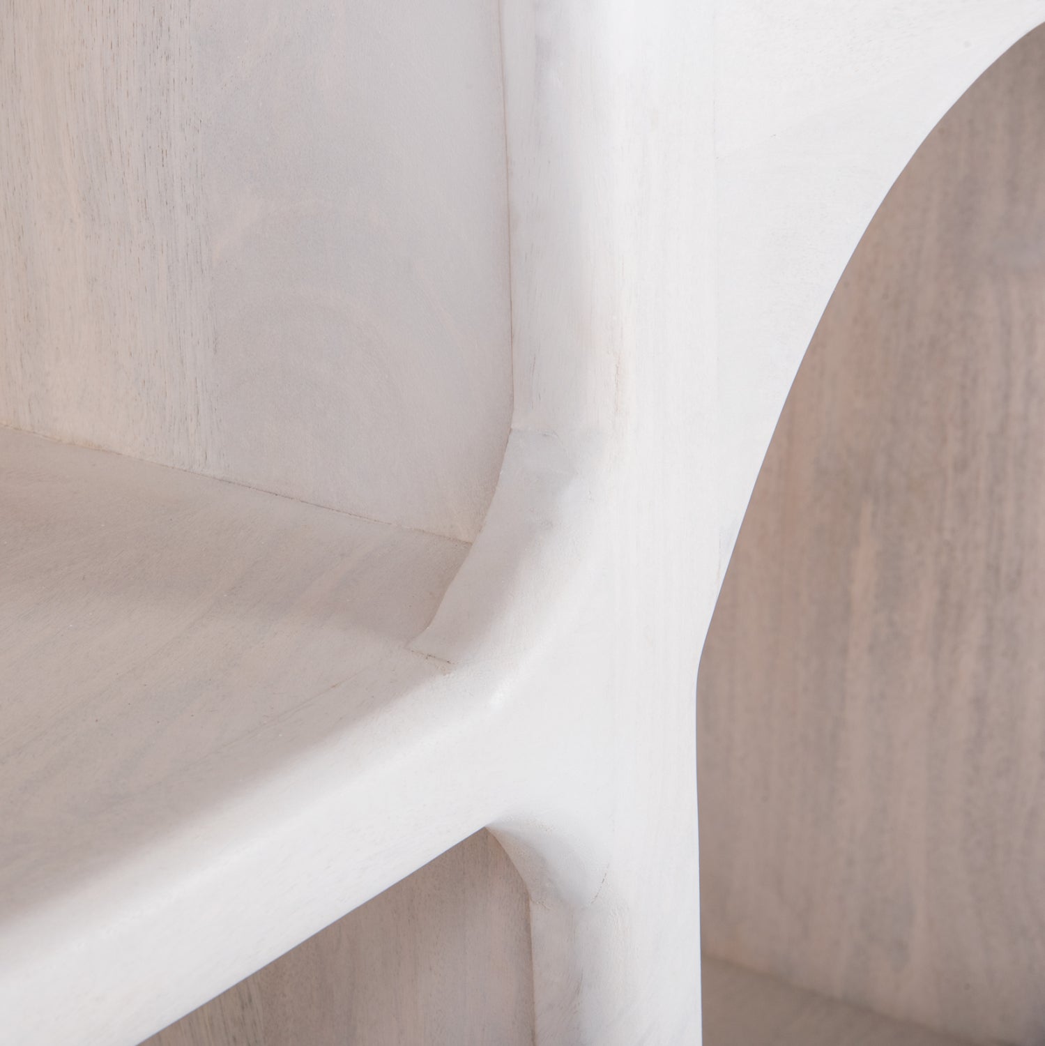 ΜΠΟΥΦΕΣ HANDYR HM9705 ΜΑΣΙΦ ΞΥΛΟ MANGO ΣΕ ΛΕΥΚΟ ΧΡΩΜΑ 165x35x75Yεκ. - Pakobazaar