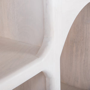 ΜΠΟΥΦΕΣ HANDYR HM9705 ΜΑΣΙΦ ΞΥΛΟ MANGO ΣΕ ΛΕΥΚΟ ΧΡΩΜΑ 165x35x75Yεκ. - Pakobazaar