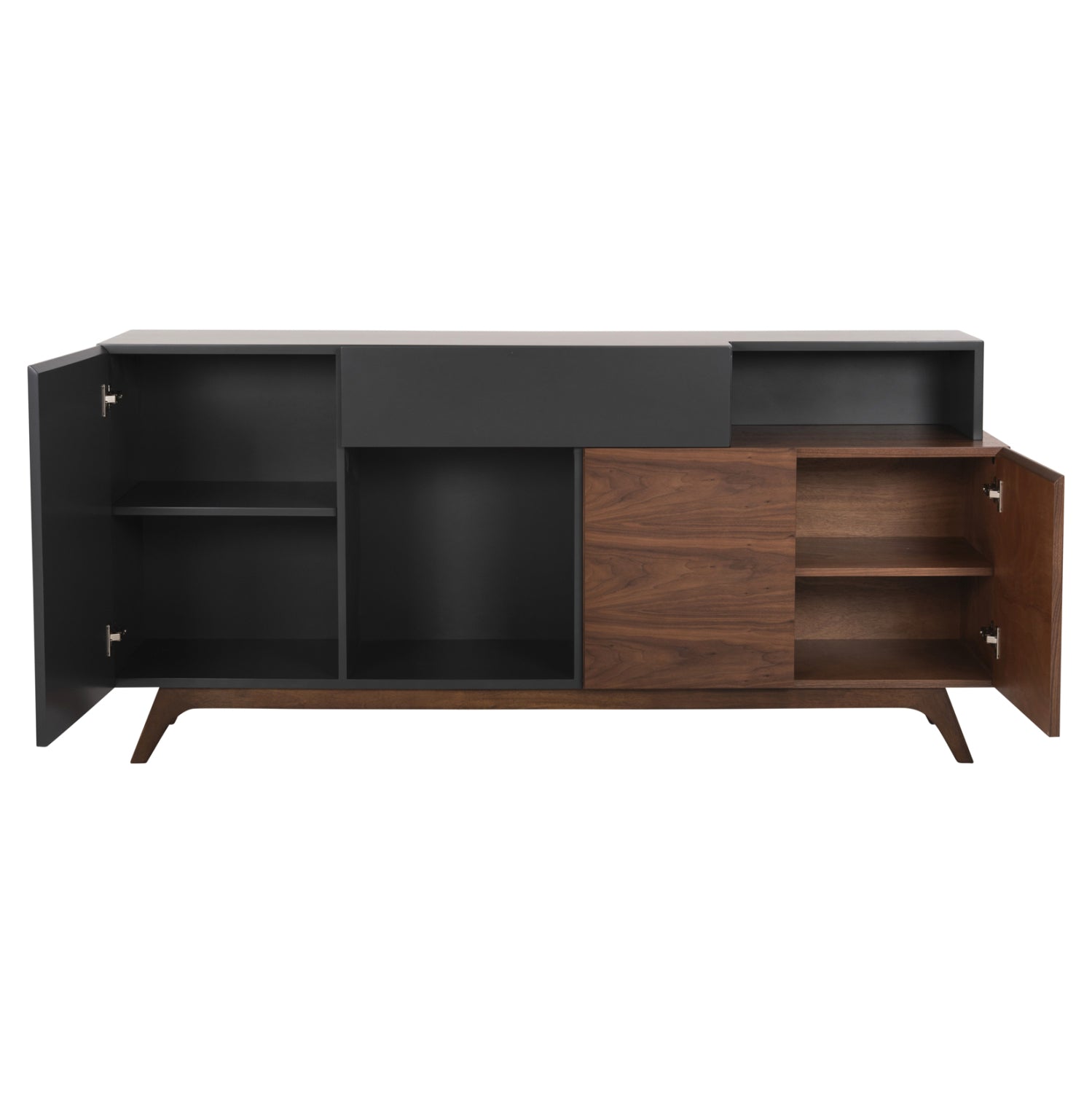 ΜΠΟΥΦΕΣ PREDA HM9747 MDF ΜΕ ΚΑΡΥΔΙ & ΣΚΟΥΡΟ ΓΚΡΙ ΚΑΠΛΑΜΑ 167x28-40x80Υεκ. - Pakobazaar