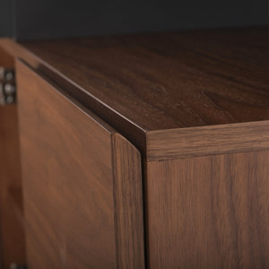 ΜΠΟΥΦΕΣ PREDA HM9747 MDF ΜΕ ΚΑΡΥΔΙ & ΣΚΟΥΡΟ ΓΚΡΙ ΚΑΠΛΑΜΑ 167x28-40x80Υεκ. - Pakobazaar