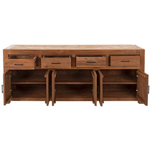 ΜΠΟΥΦΕΣ GRAYSON HM9802 ΑΝΑΚΥΚΛΩΜΕΝΟ ΞΥΛΟ TEAK ΣΕ ΦΥΣΙΚΟ 220x50x90Υεκ. - Pakobazaar