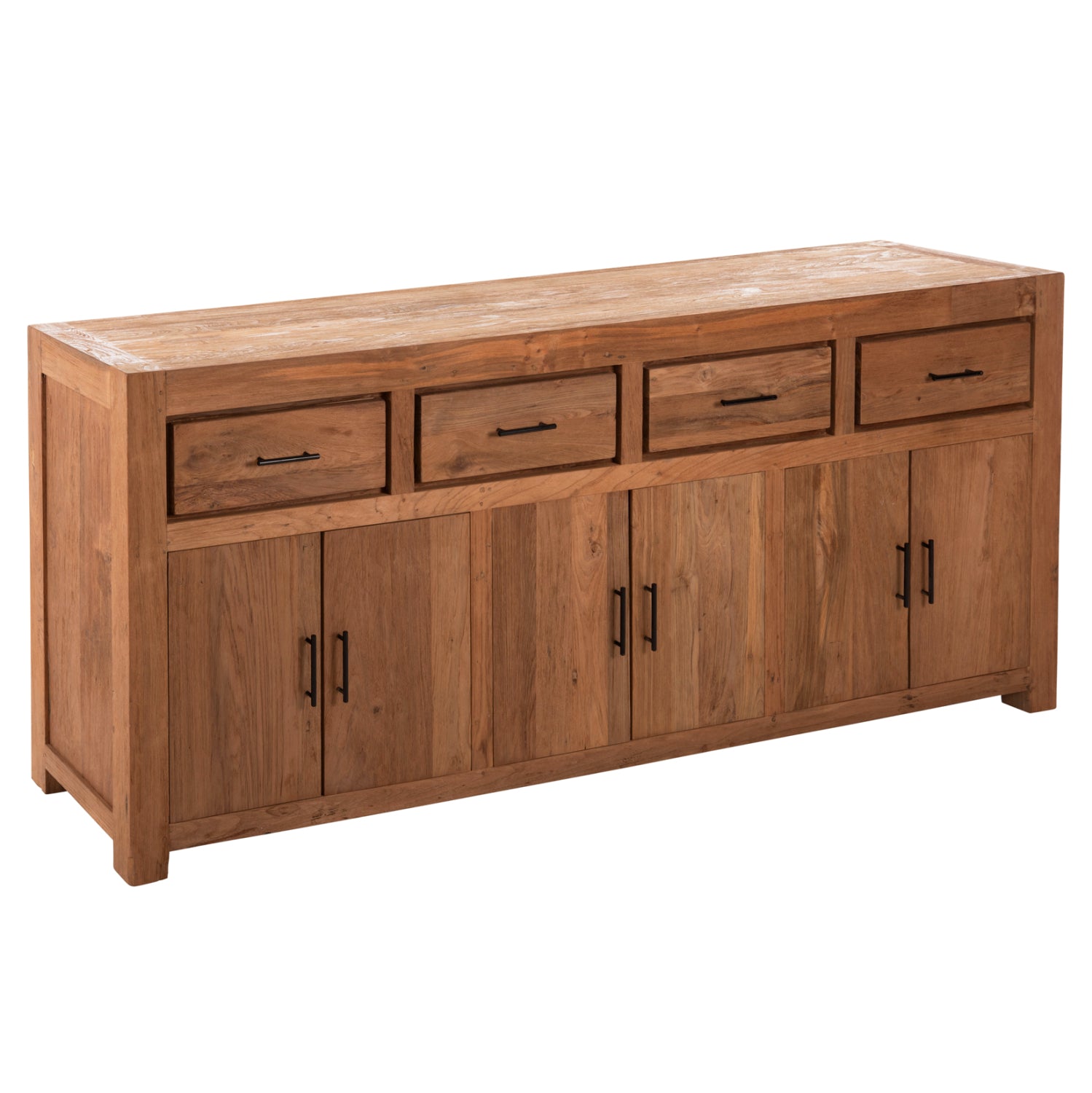 ΜΠΟΥΦΕΣ GRAYSON HM9802 ΑΝΑΚΥΚΛΩΜΕΝΟ ΞΥΛΟ TEAK ΣΕ ΦΥΣΙΚΟ 220x50x90Υεκ. - Pakobazaar