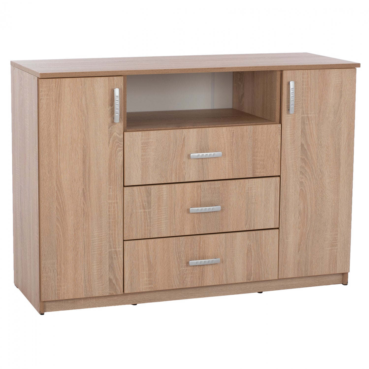 ΜΠΟΥΦΕΣ ΜΕ 2 ΝΤΟΥΛΑΠΙΑ Κ 3 ΣΥΡΤΑΡΙΑ ADLER SONAMA OAK HM2430 120X45X85Yεκ. - Pakobazaar