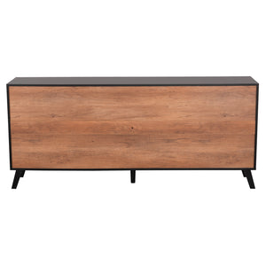 ΜΠΟΥΦΕΣ ΜΕΛΑΜΙΝΗΣ KRUDEN HM9446.11 ΜΑΥΡΟ-ΦΥΣΙΚΟ 180x40x78.6Υεκ. - Pakobazaar