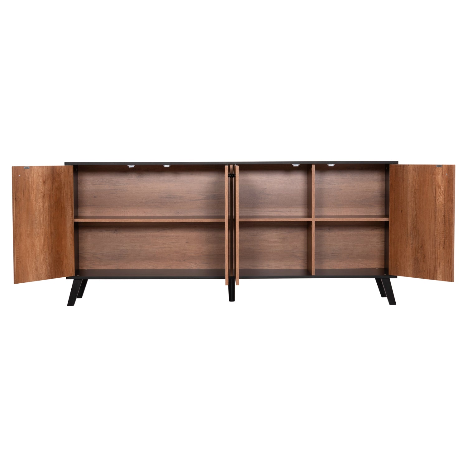 ΜΠΟΥΦΕΣ ΜΕΛΑΜΙΝΗΣ KRUDEN HM9446.11 ΜΑΥΡΟ-ΦΥΣΙΚΟ 180x40x78.6Υεκ. - Pakobazaar