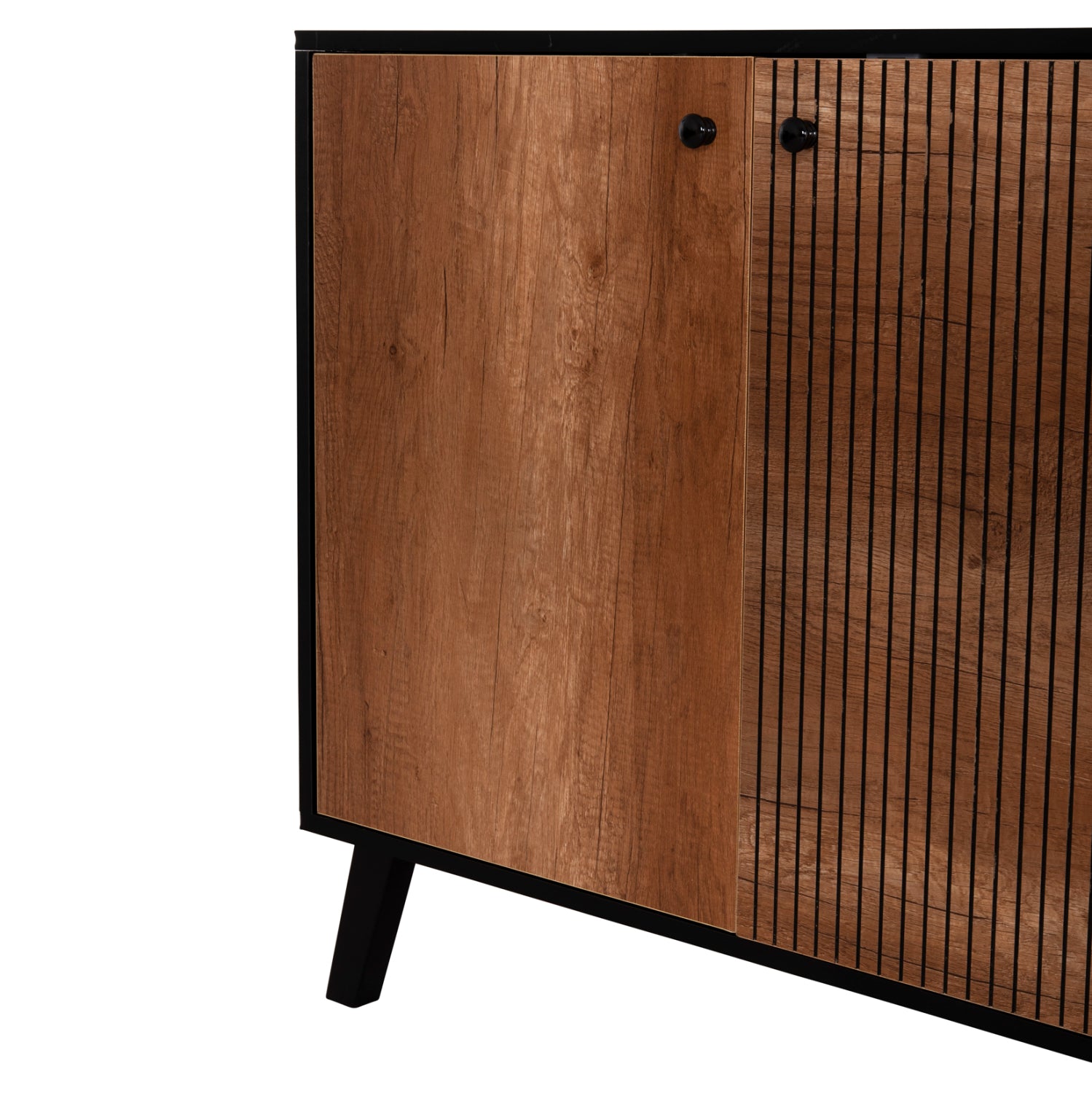 ΜΠΟΥΦΕΣ ΜΕΛΑΜΙΝΗΣ KRUDEN HM9446.11 ΜΑΥΡΟ-ΦΥΣΙΚΟ 180x40x78.6Υεκ. - Pakobazaar