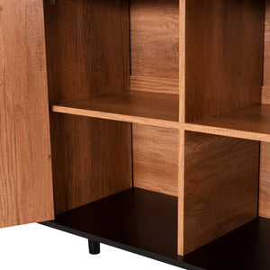 ΜΠΟΥΦΕΣ ΜΕΛΑΜΙΝΗΣ KRUDEN HM9446.11 ΜΑΥΡΟ-ΦΥΣΙΚΟ 180x40x78.6Υεκ. - Pakobazaar