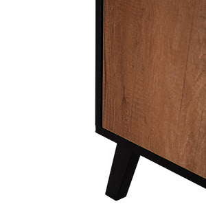 ΜΠΟΥΦΕΣ ΜΕΛΑΜΙΝΗΣ KRUDEN HM9446.11 ΜΑΥΡΟ-ΦΥΣΙΚΟ 180x40x78.6Υεκ. - Pakobazaar