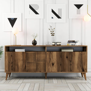 ΜΠΟΥΦΕΣ ΜΕΛΑΜΙΝΗΣ ΚΑΡΥΔΙ HM9431.04 180x35x78.6Υεκ. - Pakobazaar