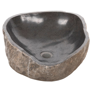 ΝΙΠΤΗΡΑΣ STONE SINK ΛΑΞΕΥΜΕΝΗ ΠΕΤΡΑ ΓΚΡΙ ΑΠΟΧΡΩΣΗ HM4193 55x44x16Υ εκ. - Pakobazaar