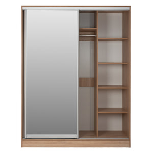 ΝΤΟΥΛΑΠΑ 2ΦΥΛΛΗ 180X60X210Υεκ. ΣΥΡΟΜΕΝΗ ΜΕ ΚΑΘΡΕΠΤΗ SONAMA OAK HM2437 - Pakobazaar