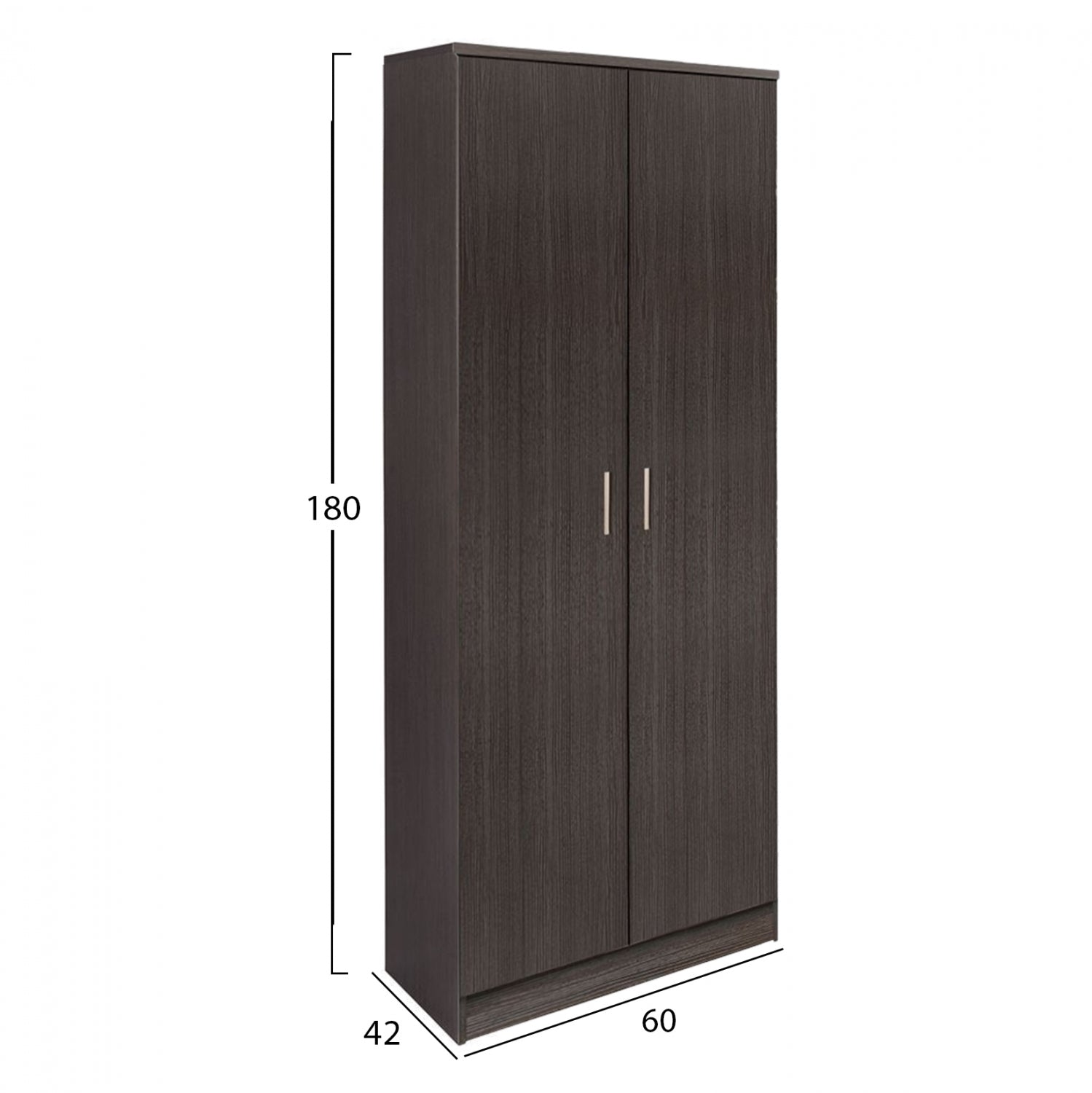 ΝΤΟΥΛΑΠΑ 2ΦΥΛΛΗ BAILEY ΜΕ ΤΡΙΑ ΡΑΦΙΑ HM337.01 ZEBRANO 60Χ42Χ180εκ. - Pakobazaar