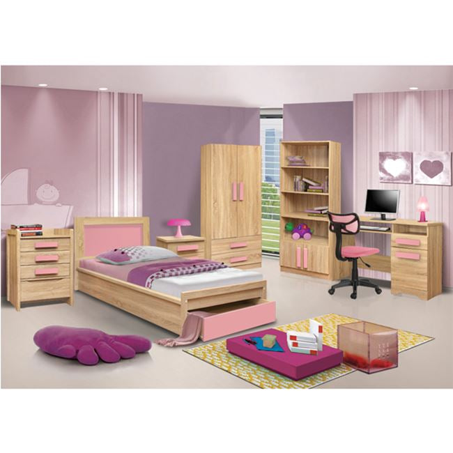 ΝΤΟΥΛΑΠΑ 2ΦΥΛΛΗ PLAYROOM SONAMA-ΡΟΖ HM335+HM336.02 80X50X180εκ. - Pakobazaar