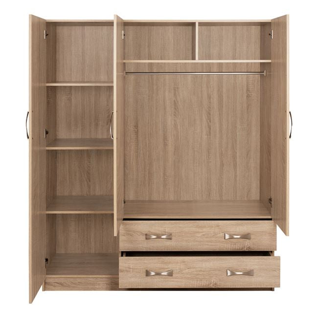 ΝΤΟΥΛΑΠΑ 3ΦΥΛΛΗ CARLY HM384.02 ΜΕ ΔΥΟ ΣΥΡΤΑΡΙΑ SONAMA 150X55Χ180Υεκ. - Pakobazaar