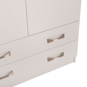 ΝΤΟΥΛΑΠΑ 3ΦΥΛΛΗ CARLY HM384.05 ΜΕ ΔΥΟ ΣΥΡΤΑΡΙΑ ΛΕΥΚΗ 150X55Χ180Υεκ. - Pakobazaar