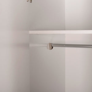 ΝΤΟΥΛΑΠΑ 3ΦΥΛΛΗ CARLY HM384.05 ΜΕ ΔΥΟ ΣΥΡΤΑΡΙΑ ΛΕΥΚΗ 150X55Χ180Υεκ. - Pakobazaar