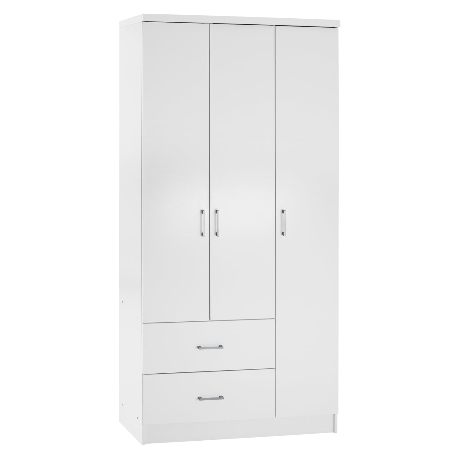 ΝΤΟΥΛΑΠΑ 3ΦΥΛΛΗ ME 2 ΣΥΡΤΑΡΙΑ CAESAR HM340.05 ΛΕΥΚΗ 89x42,5x181 εκ. - Pakobazaar