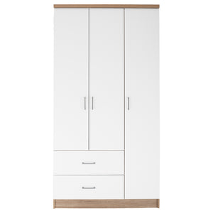 ΝΤΟΥΛΑΠΑ 3ΦΥΛΛΗ ME 2 ΣΥΡΤΑΡΙΑ CAESAR HM340.06 SONAMA - ΛΕΥΚO 89x42,5x181 εκ. - Pakobazaar