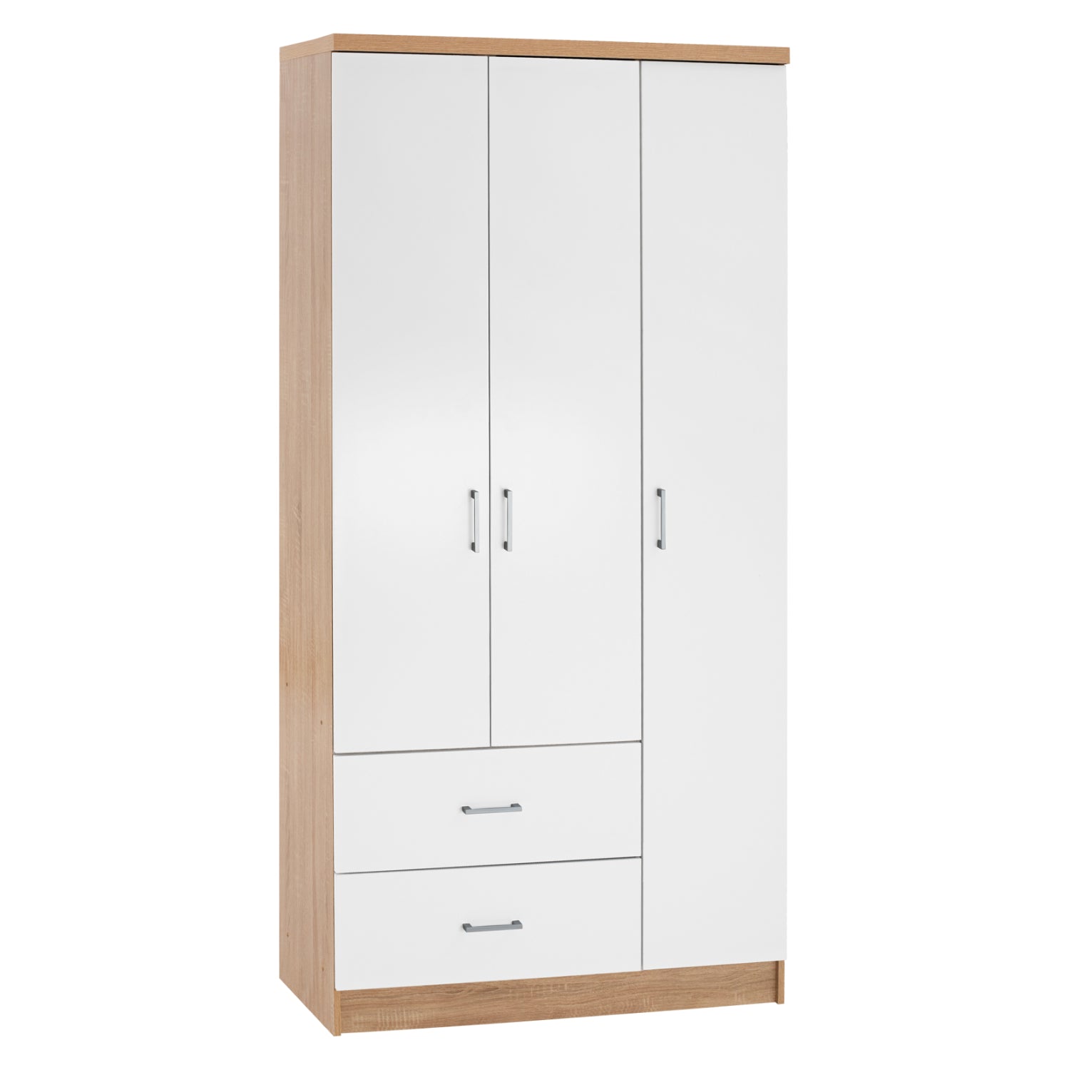 ΝΤΟΥΛΑΠΑ 3ΦΥΛΛΗ ME 2 ΣΥΡΤΑΡΙΑ CAESAR HM340.06 SONAMA - ΛΕΥΚO 89x42,5x181 εκ. - Pakobazaar