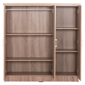 ΝΤΟΥΛΑΠΑ 3ΦΥΛΛΗ ΜΕ ΡΑΦΙΑ FUENTO HM2482.01 SONAMA OAK ΜΕΛΑΜΙΝΗ 120-116x40x123,5Υεκ. - Pakobazaar